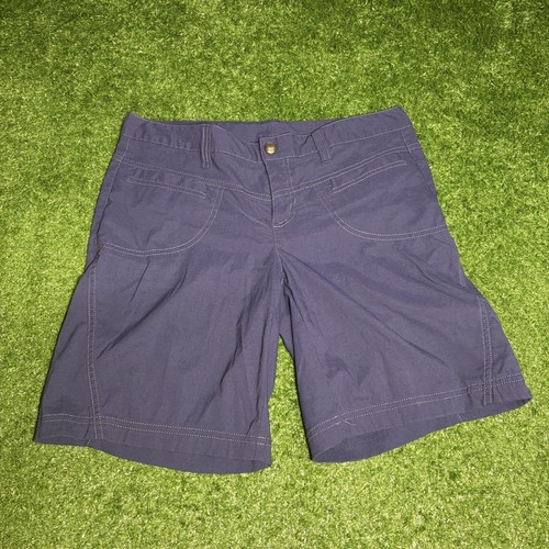Athleta Dipper Bermuda Hiking Shorts Women’s Size 8 Blue Outdoor Stretch