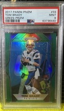 2017 Panini Prizm - Tom Brady #33 Green Prizm