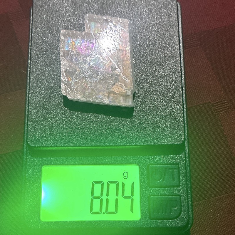 Calcite Iridescent Natural Rough Crystal Mineral Specimen 8.04 g Approx 1 in