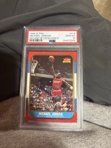Fleer Ultra 1996-97 Michael Jordan Decade of Excellence #U-4 PSA 10 Bulls
