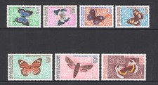 1967-68 Nouvelle Calédonie, Yvert #341-44 + Poste Aérienne #92-94, Papillons M