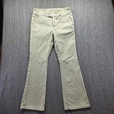 American Eagle Pants Womens 12 Green Corduroy High Rise Kick Boot Stretch Casual