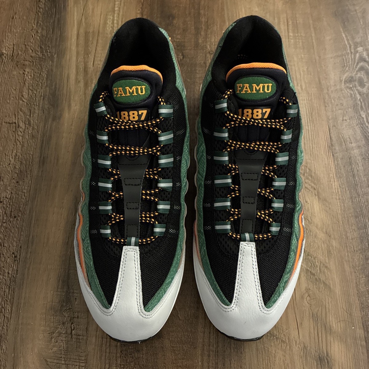 Nike Air Max 95 Yardrunners FAMU Orange Black Men Size 10.5 Shoes II7272-001 Nike Air Max 95 Yardrunners FAMU - Black / Orange Horizon  main image 2