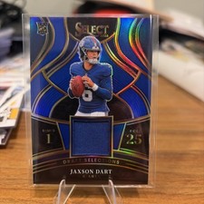 2025 Select Football JAXSON DART Draft Selections Prizm Patch Card #DSM-JDT (RC)