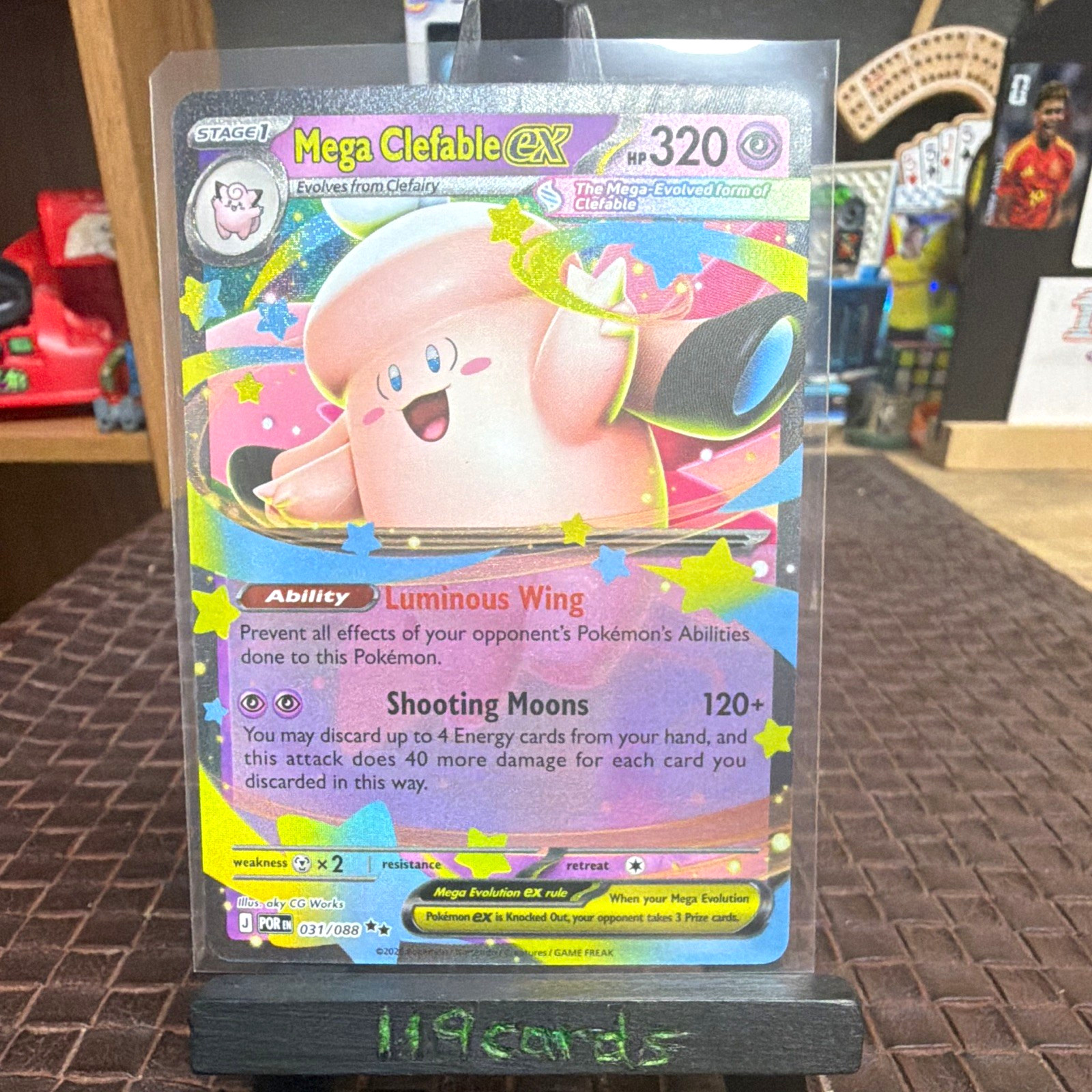 Mega Clefable EX 031/088 Evolutions Ultra Rare Holo Full Art EX 320 HP