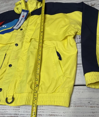 NWT 🟡 Vintage Team Suzuki Jacket Mens L LARGE Yellow 90s Motosports Bike Riding image 7