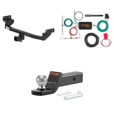 CURT Trailer Hitch Package 2in Receiver, Wiring Harness, 45134 Ball Mount 13329