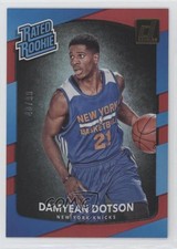 2017 Panini Donruss Rated Rookies Holo Red Laser 40/99 Damyean Dotson #166 04u1