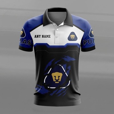 LIGA MX Pumas UNAM Personalized Name MultiColor Polo Shirt Design Hot2026