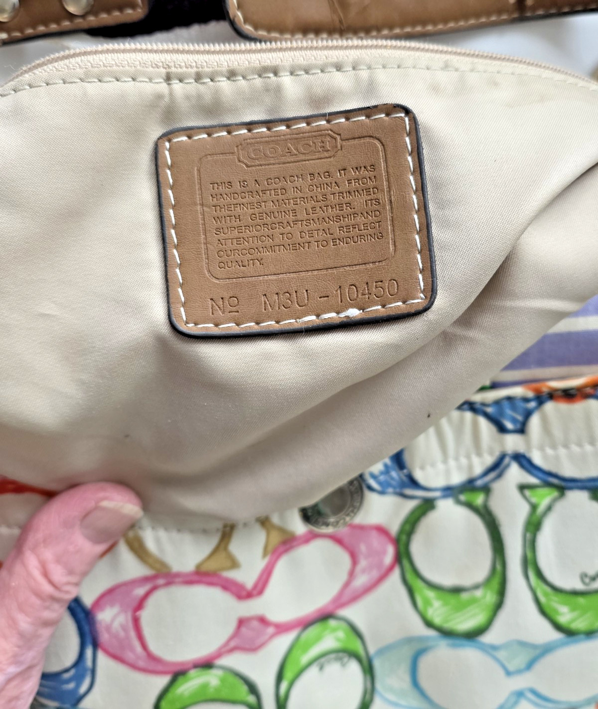 Coach Hampton Rainbow Patchwork Hobo Bag Y2K Era … - image 3