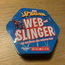 Marvel SpiderMan Web-Slinger Card Throwing Game - NEW!