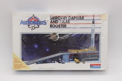Vintage Monogram Kit #5910 Mercury Capsule and Atlas Booster 1:110 Scale Sealed