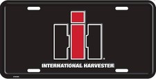 Ih International Harvester Standard Size License Plate Black Ih International Harvester Standard Size License Plate Black