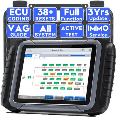 XTOOL D8 OBD2 Scanner All System Diagnostic Topology Map Key Programmer 38 Reset