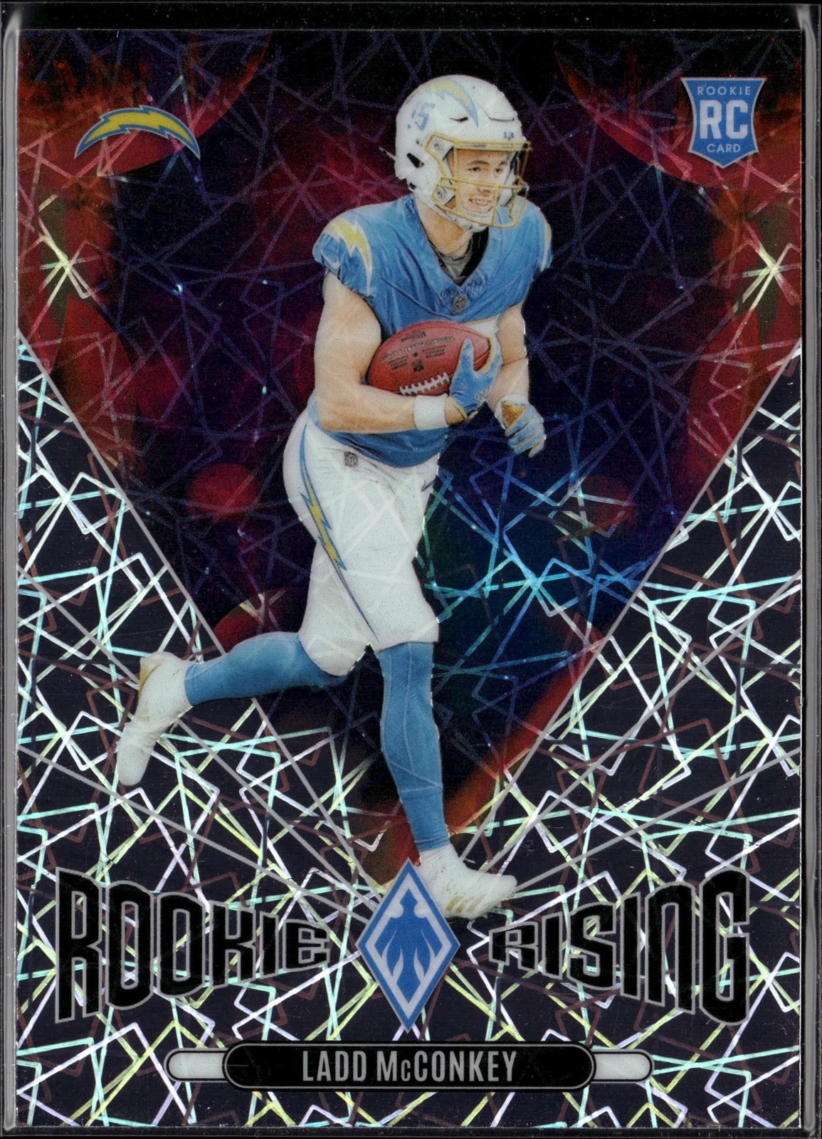 2024 Panini Phoenix - Rookie Rising Lazer #RR-LMY Ladd McConkey