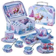 Tea Party Sets for Toddlers 3-5, Princess Tea Time Toy with Tray, Teapot, Tea