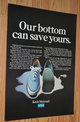 1968 Keds Mainsail Uniroyal Shoes Original Advertisement Print Ad 68 Shoe