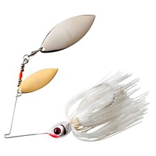 Sports Double Willow Spinnerbait 1 2 Oz Satin Silver Gleam Bass Fishing Gear