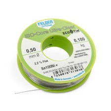 GALLUNOPTIMAL by FELDER Lötdraht Sn100Ni+ ISO-Core | REL0 | Ultra-Clear