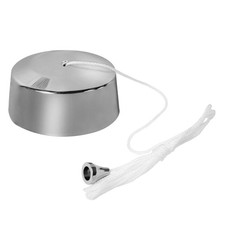 BATHROOM LIGHT PULLCORD POLISHED CHROME 6 AMP CED