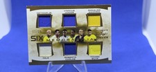 Memorabilia Hoja 2023 6 Reliquias # 1/25 Neymar Jr Vini Jr Nazario Pelé Silva Carlos