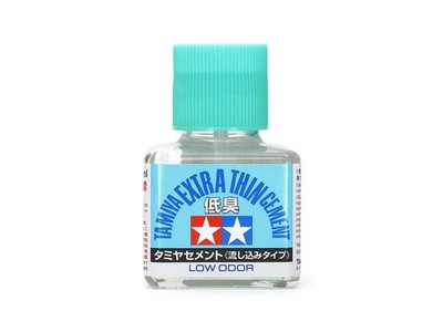 TAMIYA Model Paints & Finishes Extra Thin Cement Low Odor Net 40ml 87236