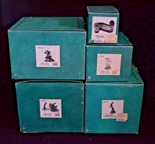 WDCC Walt Disney Classics Collection Peter Pan Hook Smee Tick Tock Title Scroll