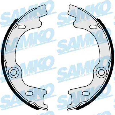 Brake Shoe Set, parking brake 81063 SAMKO for KIA CARENS III MPV CARENS I MPV