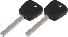 Car Replacement Uncut Transponder Chip Key Chipped Ignition Key Fob 2pcs