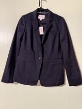 Banana Republic Size 8 Blue Blazer Single Button With Pockets NWT 233756