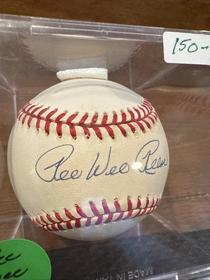 Auténtico béisbol autografiado Pee Wee Reese Salón de la fama Foto 3 de 4