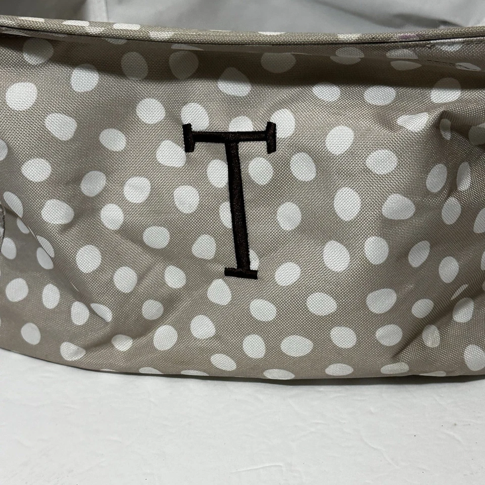 Thirty One Gifts 31 Discontinued Square Utility Tote Lotsa Dots T Embroidered — 第 4/4 张图片