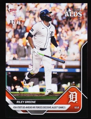 Riley Greene Tigers Forces ALDS Game 5 vs Mariners 2025 Topps Now #840 Black /10