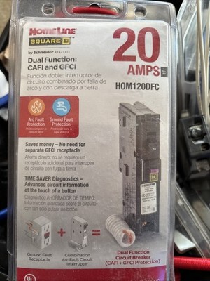 Home Line 20 A Dual Function AFCI and GFCI still In Package Free Shipping US