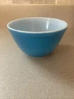 Vintage Pyrex Blue #401 Mixing Bowl 1 1/2 Pint USA Small Nesting Bowl