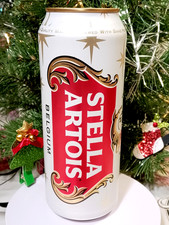 STELLA ARTOIS Holiday Edition Empty Beer Can 500ml Ukraine 2025 Bottom Open