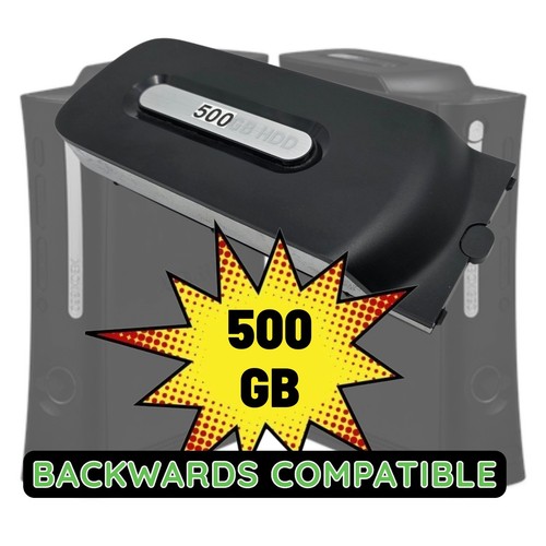 Original Xbox 360 Black 500GB Hard Drive OEM Elite OG Xbox Backward Compat RARE