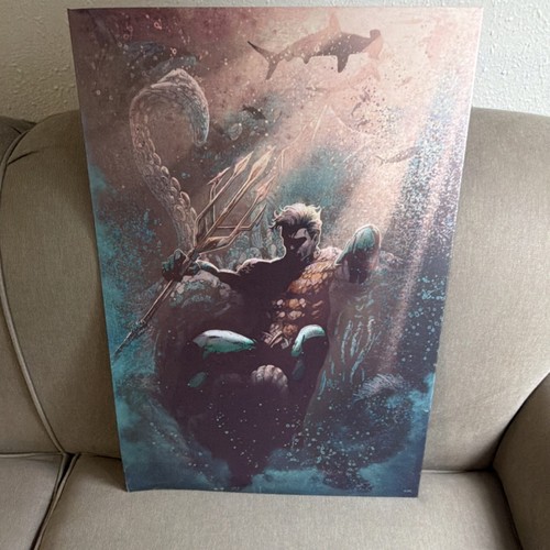 Displate Aquaman Limited Edition Numbered Metal Poster DC Universe Medium