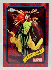 2025 Topps Chrome Marvel Jean Grey #94 Blue & Red Spider Web Refractor 33/62