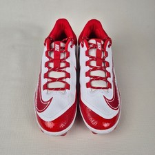 Men's Size 10 Nike Alpha Huarache Elite 4 Low MCS Red Baseball Cleats FD6255-105