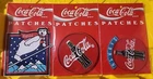Vintage 1995 COCA COLA Patch Set Of 3 NOS  POLAR BEAR, COCA COLA BOTTLES SEALED