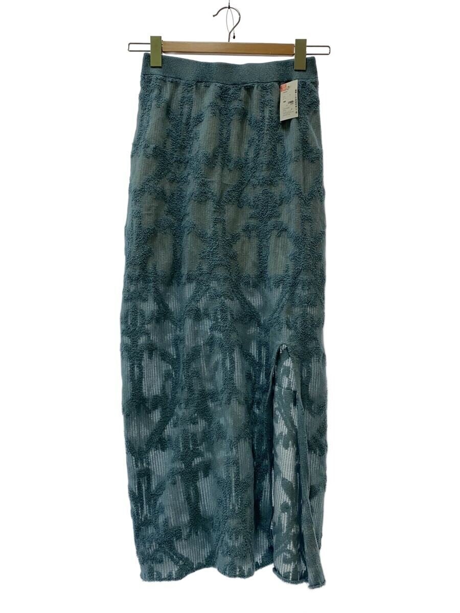 AMERI Long Skirt, Size S, Nylon, Blue, 0225109221… - image 1