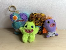 Fuggler Plush Lot 4 Mini ZURU Spin Master Funny Ugly Monster 1 Keychain