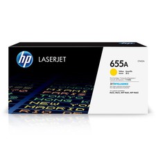 HP 655A Yellow Toner Cartridge Works Color Laserjet Enterprise M652, M653, Col