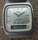 Vintage Seiko Quartz Mens Watch Ana Digi Alarm Chronograph H461-500A Japan