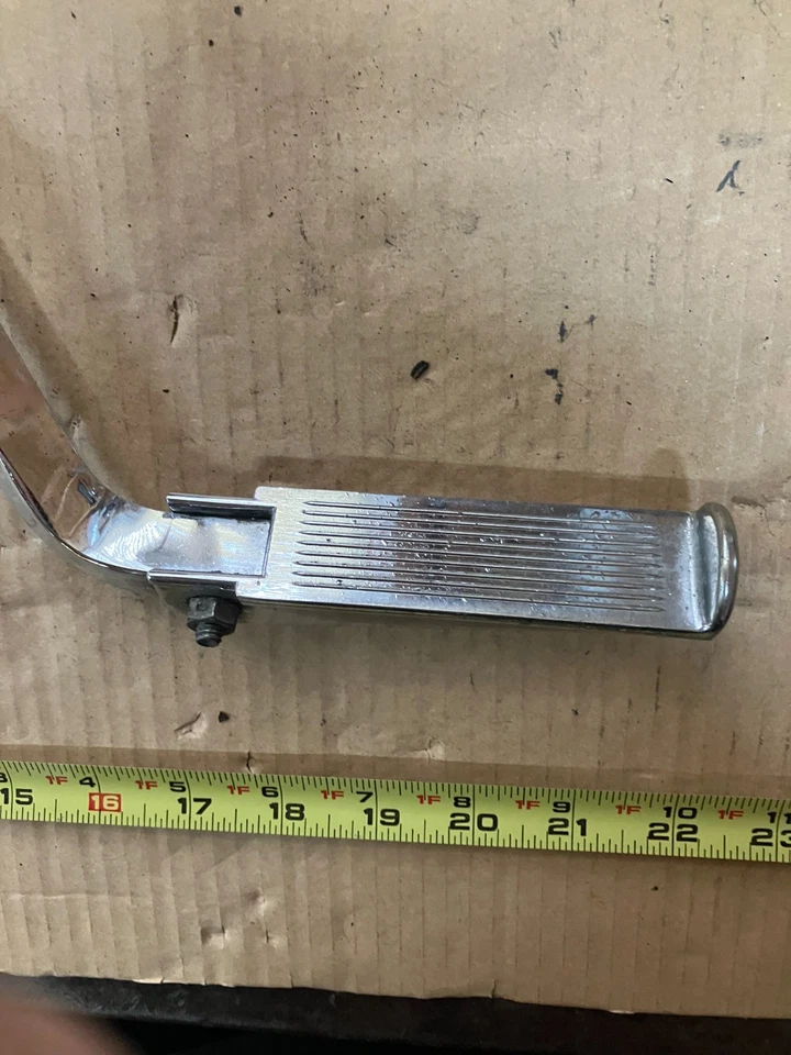 harley ironhead sportster chopper twisted chrome highway bar w/pegs - Image 4 of 4