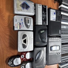 Lot Of 6 MIX Cassette Walkman For Repair,Sony, GE,AIWA,EMERSON,RADIOSHACK BONUS