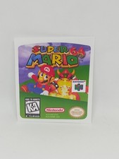 SUPER MARIO 64 (USA) Nintendo 64 N64 replacement label decal