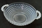 Vintage Anchor Hocking Moonstone Hobnail Dish Bowl & Handles /No Lid