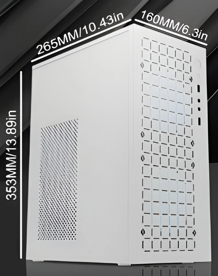 White Gaming PC RX 580, i7 eq, 1TB SSD, 16GB DDR4, RGB - Image 3 of 4